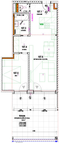 Baťove rezidencie - 107 - Pôdorys