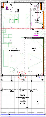 Baťove rezidencie - 113 - Pôdorys