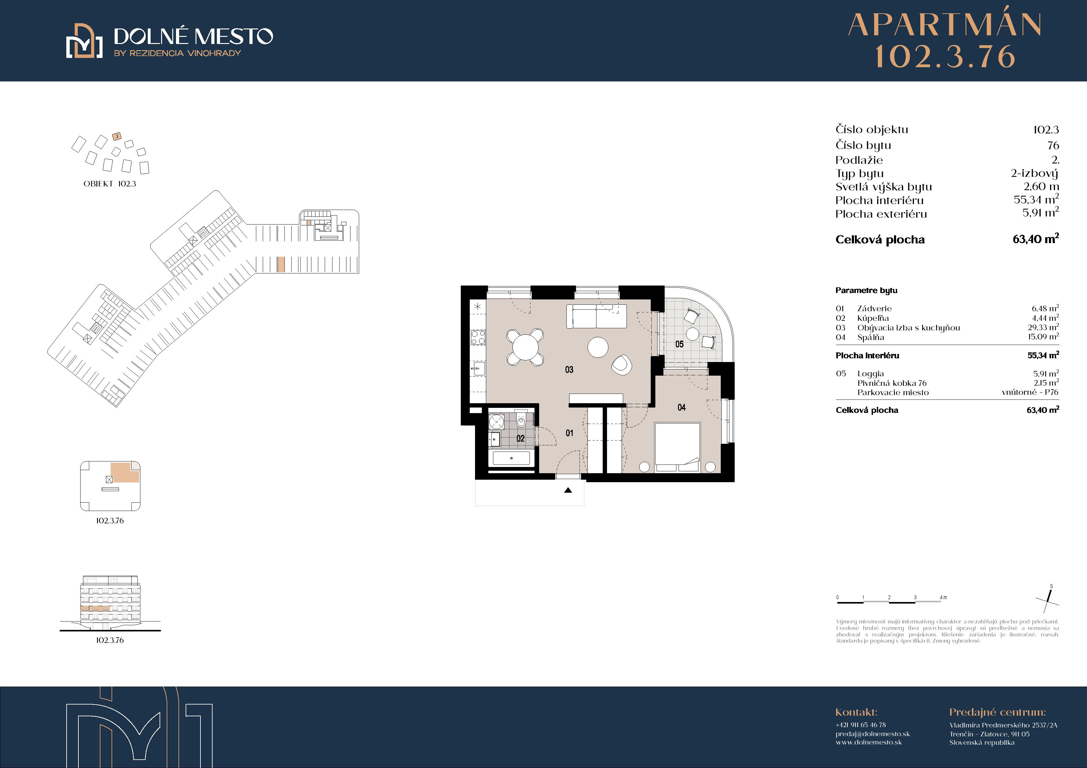 Dolné mesto - 102.3.76 - Pôdorys