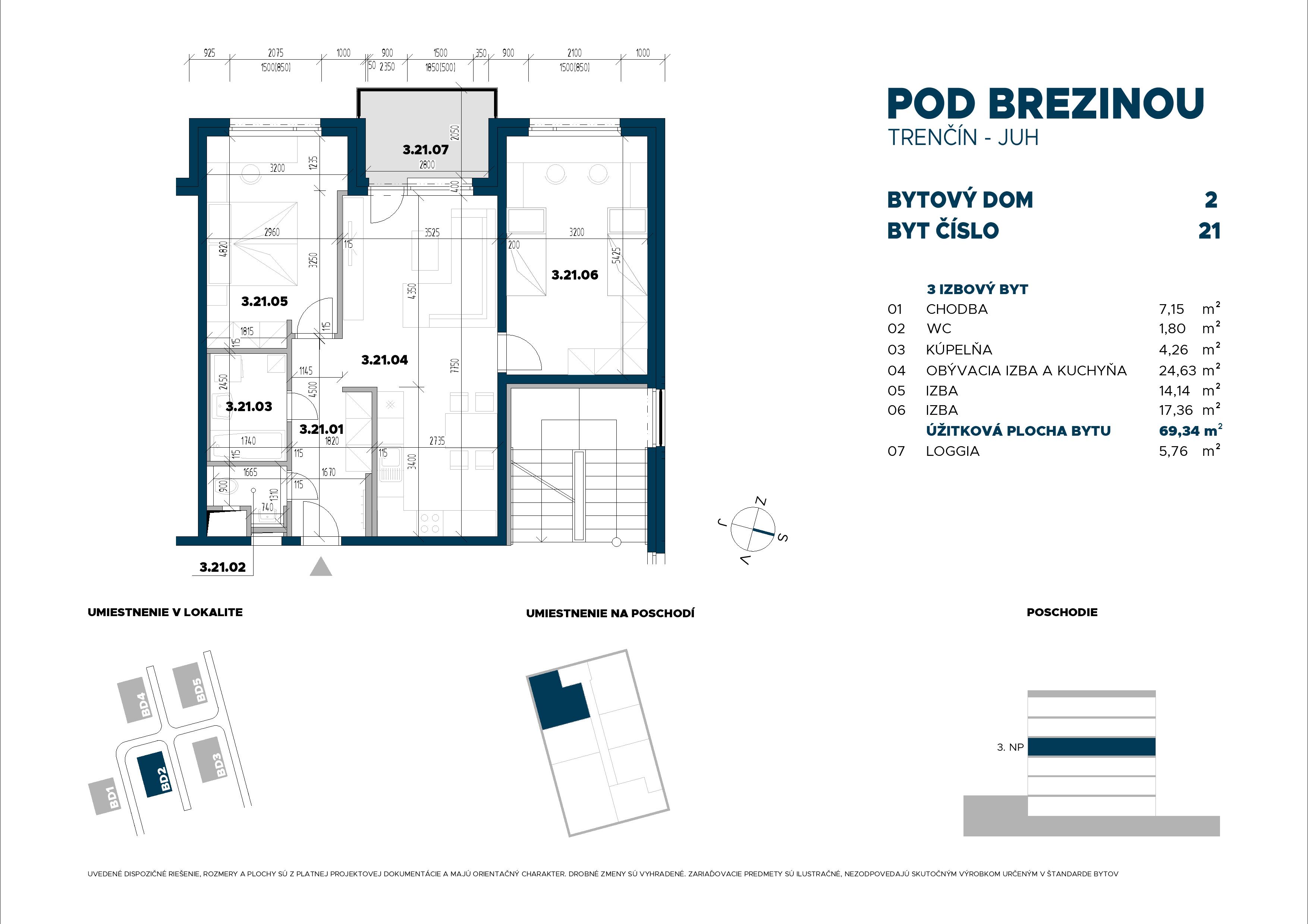 Pod Brezinou - 21 - Pôdorys