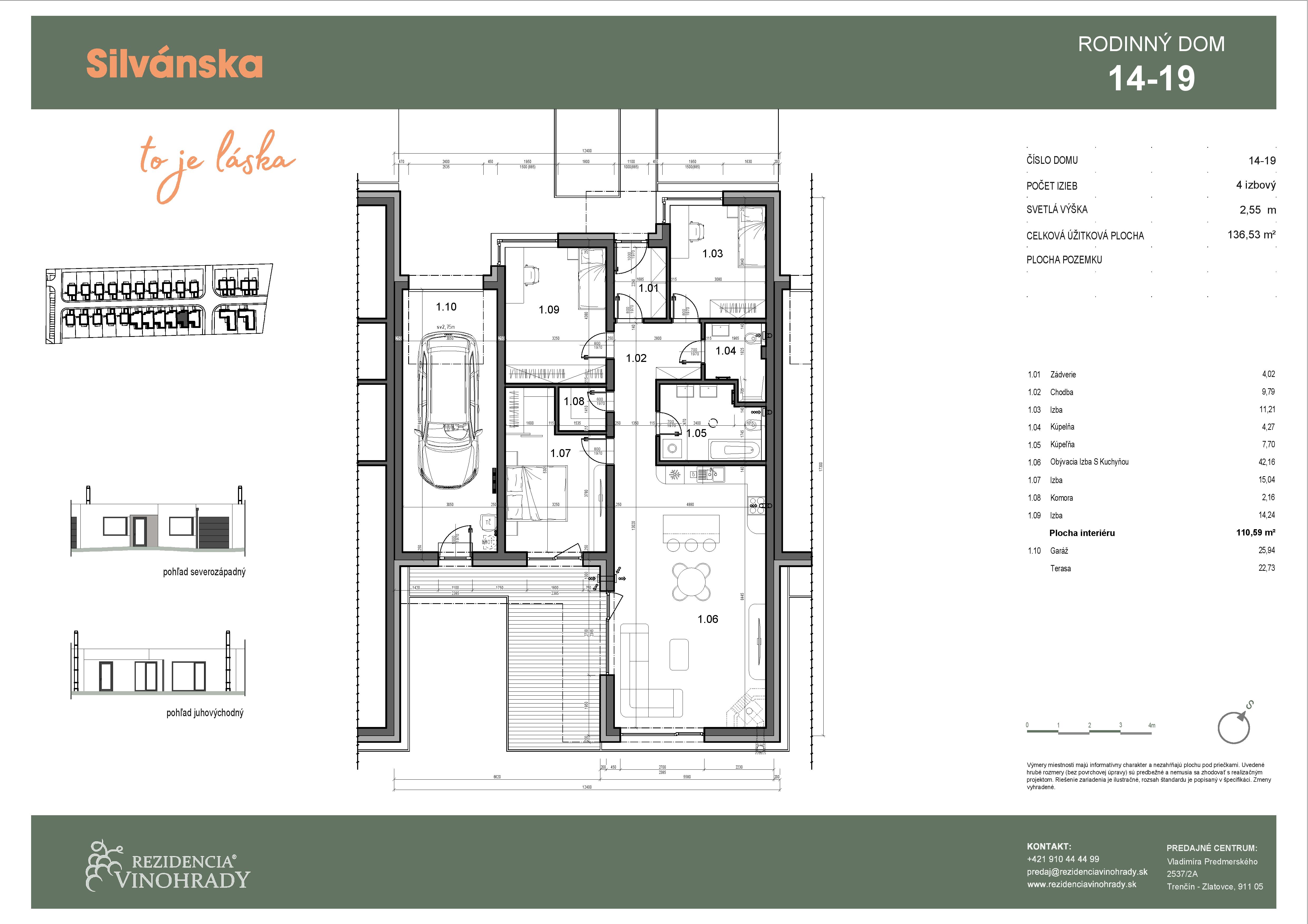 Silvánska - RD 18 V2 - Pôdorys
