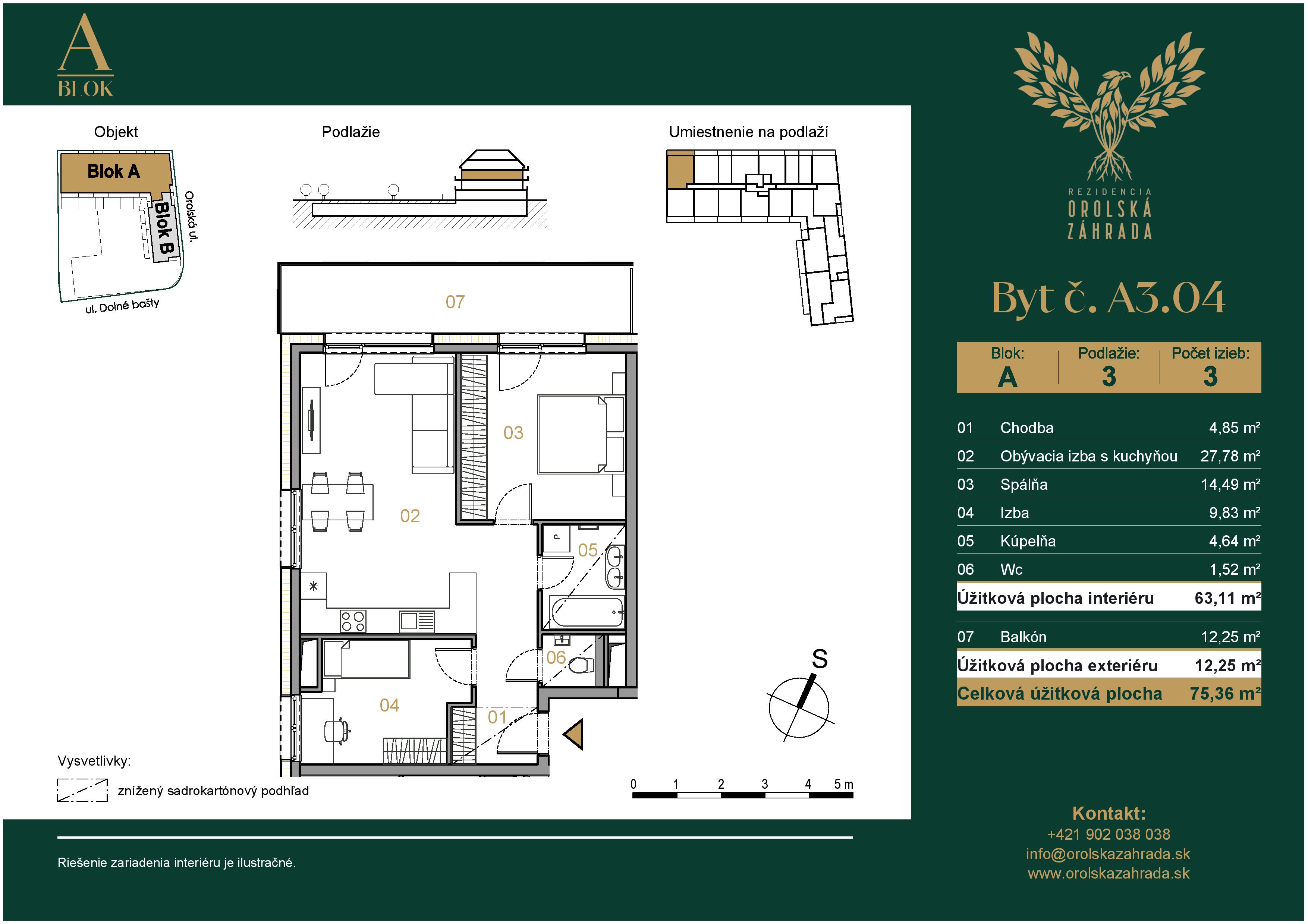 Orolská záhrada - A3.04 - Pôdorys