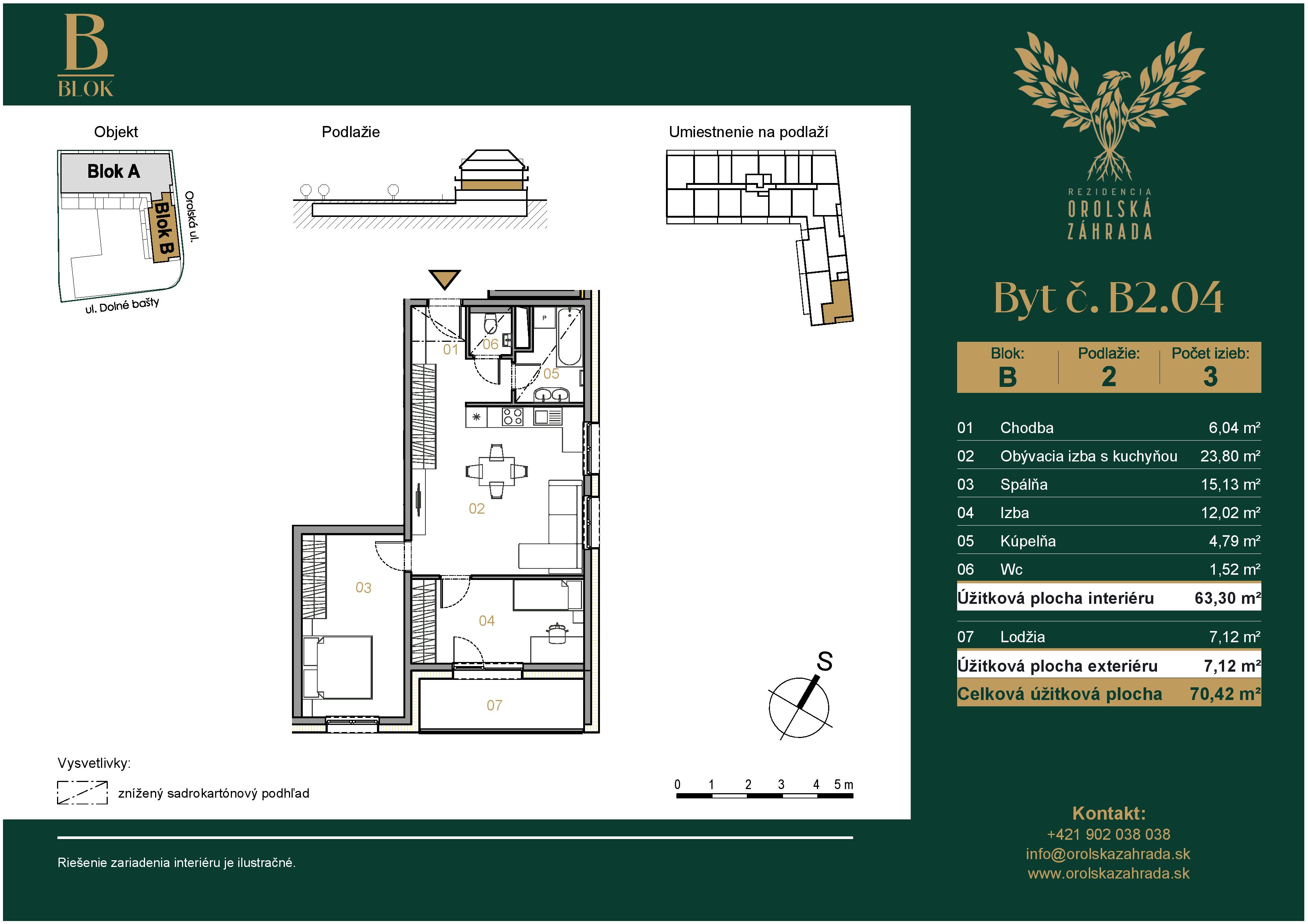 Orolská záhrada - B2.04 - Pôdorys