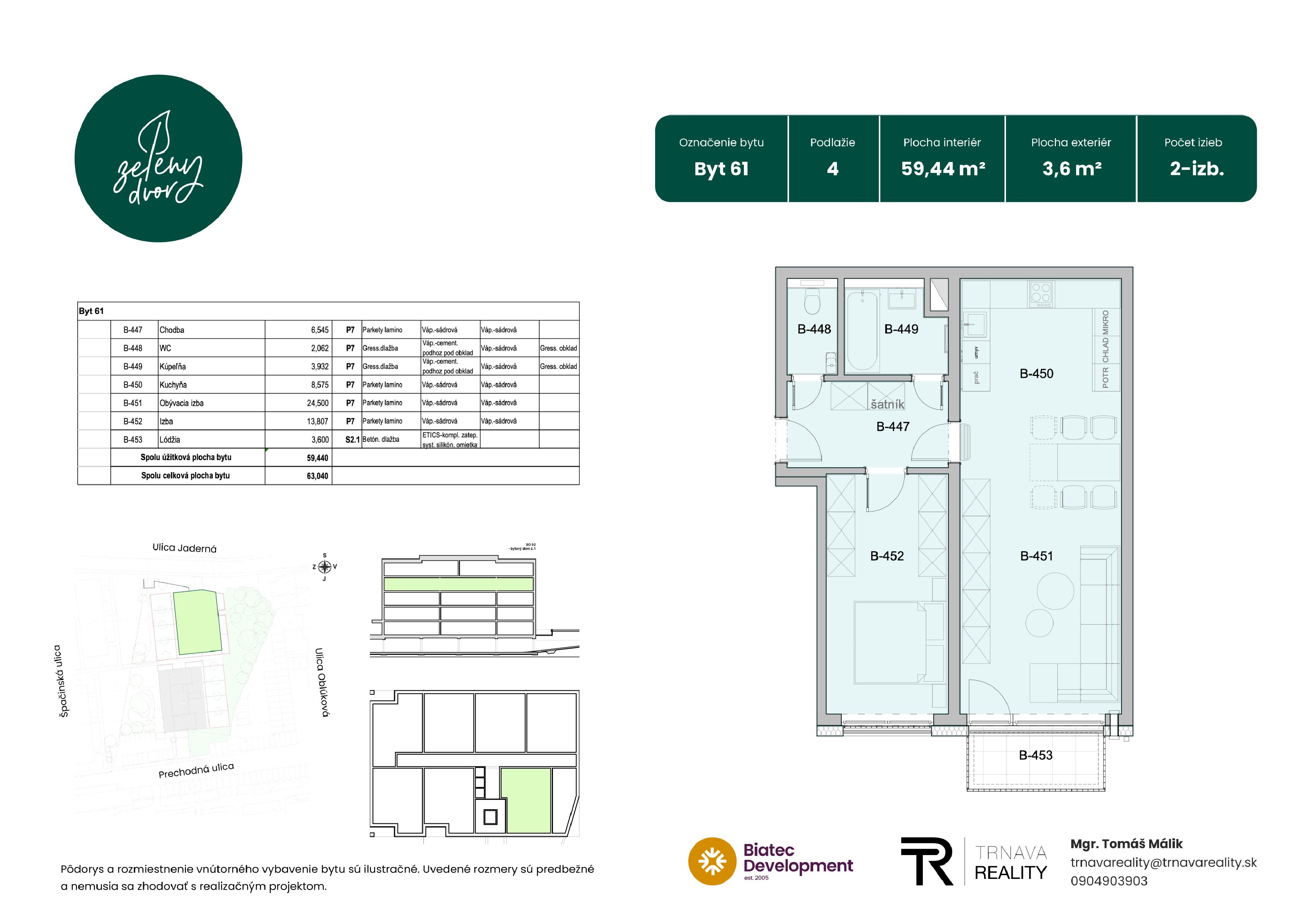 Rezidencia Zelený Dvor - 61 - Pôdorys