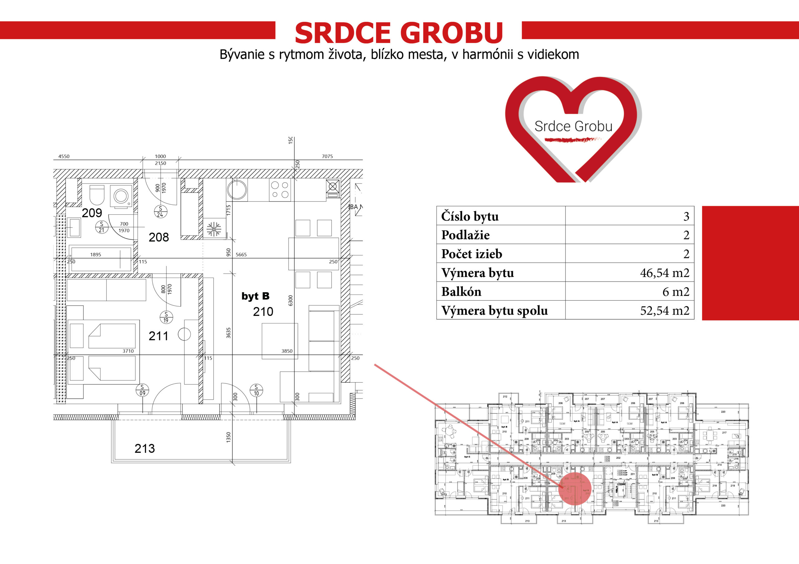 Srdce Grobu - 3 - Pôdorys