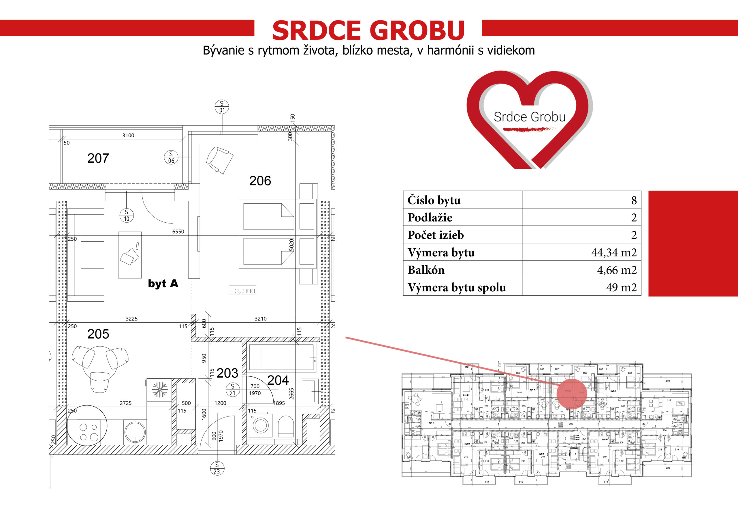 Srdce Grobu - 8 - Pôdorys