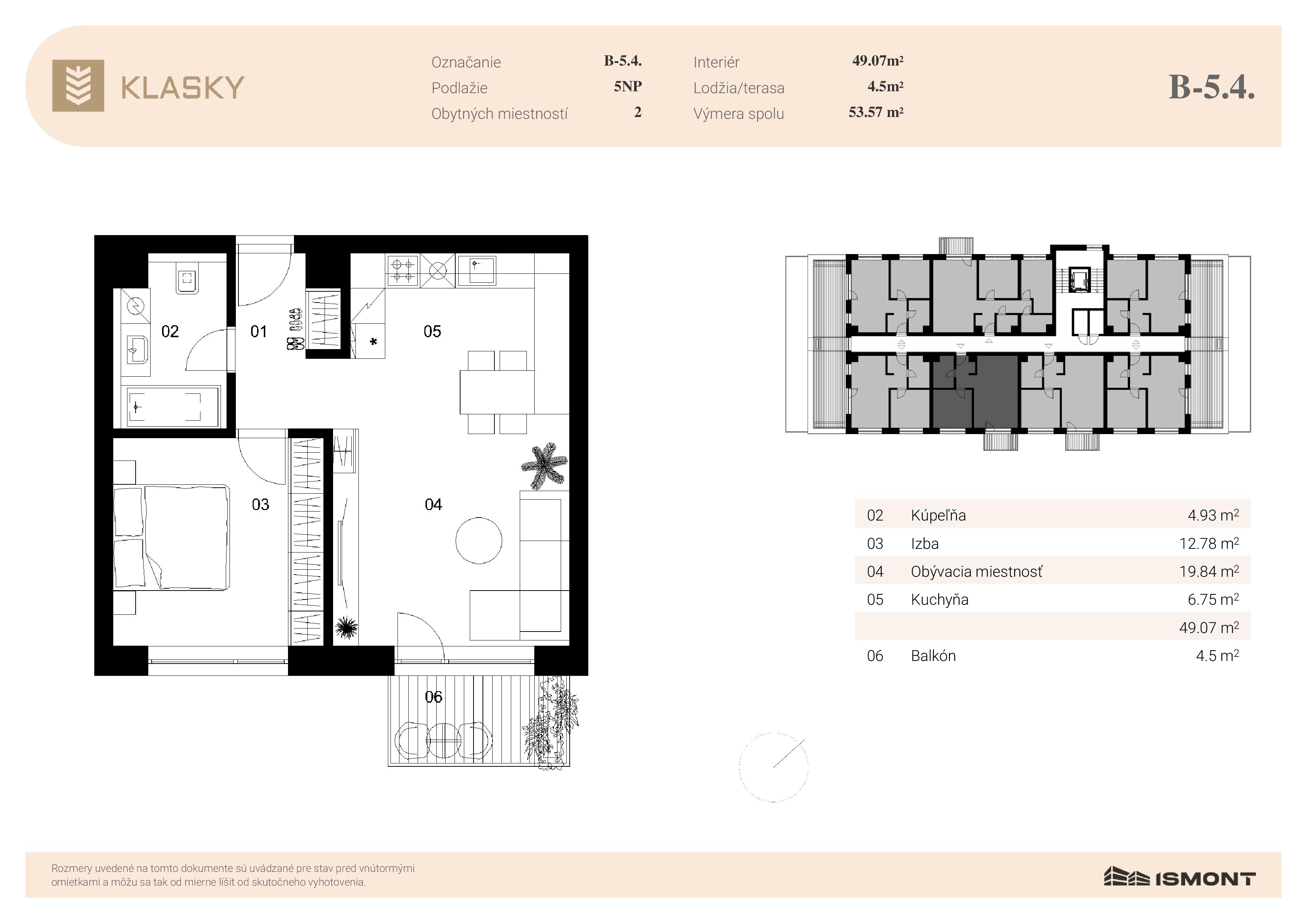 Klasky - B-5.4. - Pôdorys