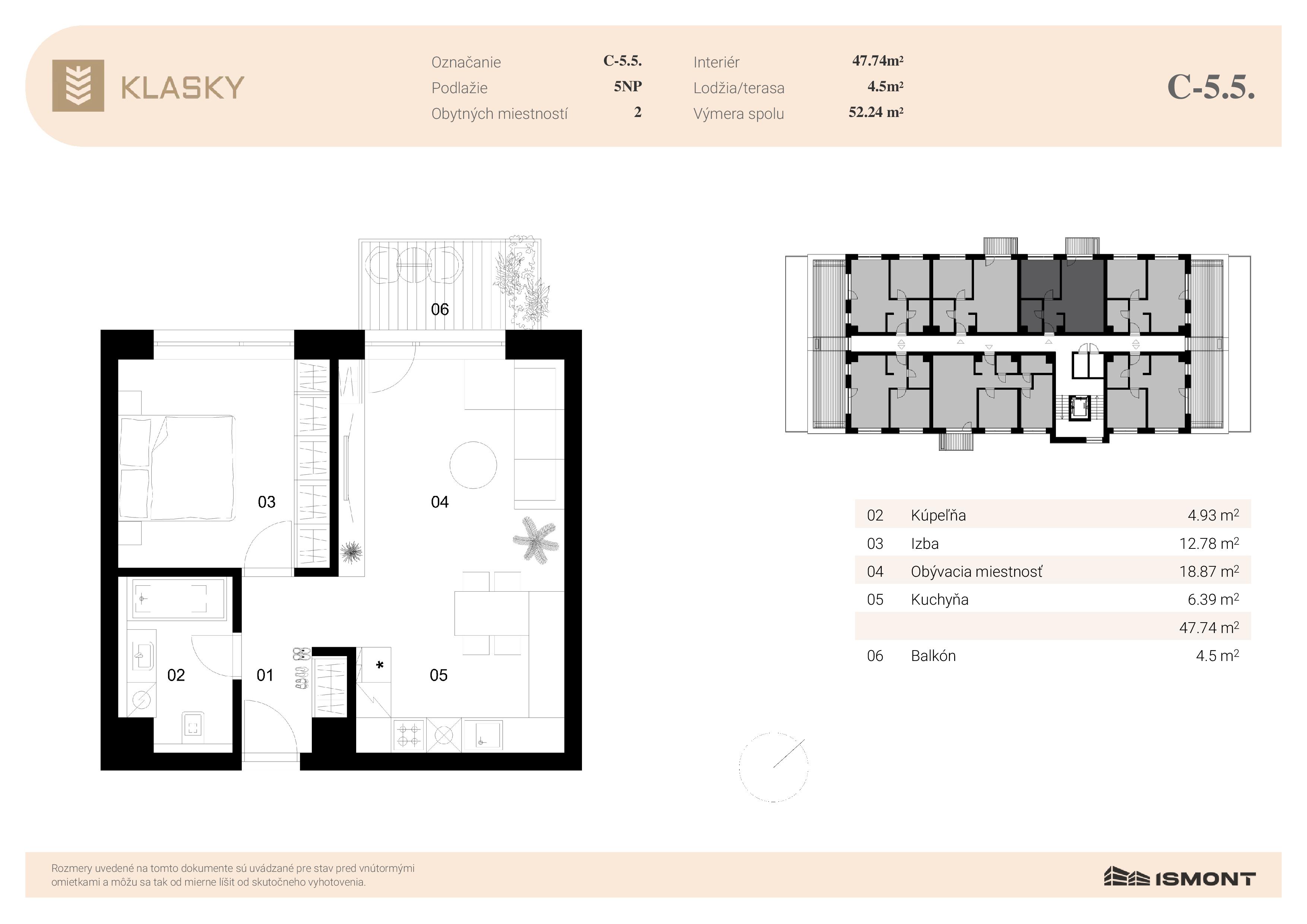 Klasky - C-5.5. - Pôdorys
