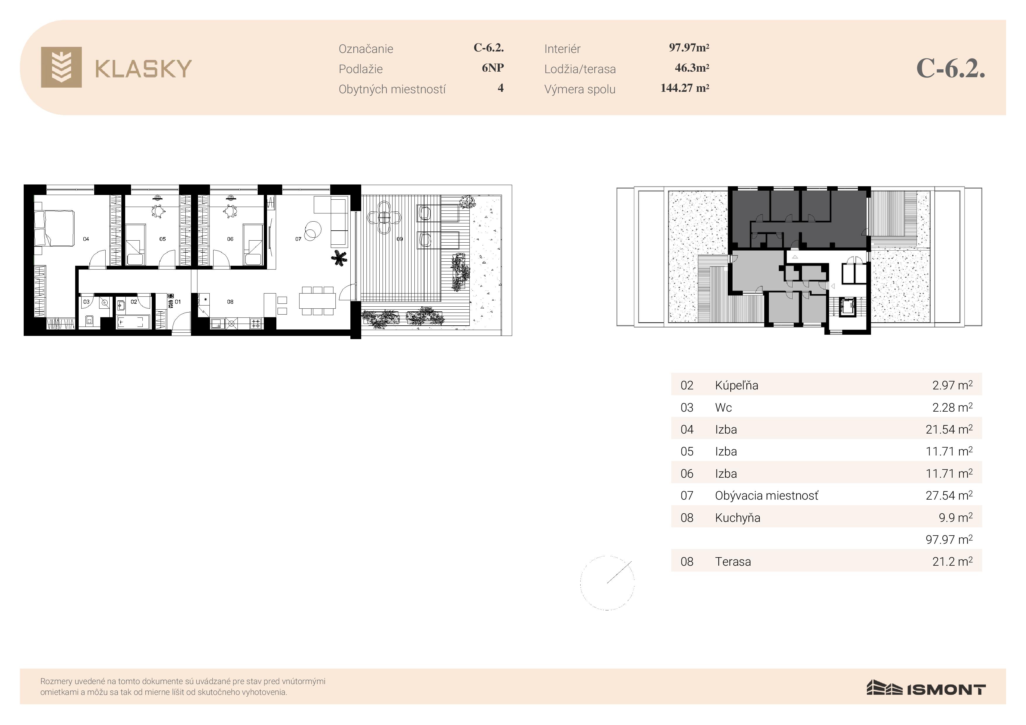 Klasky - C-6.2. - Pôdorys