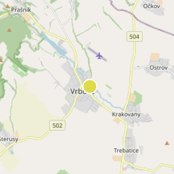 Trikota Vrbové - map