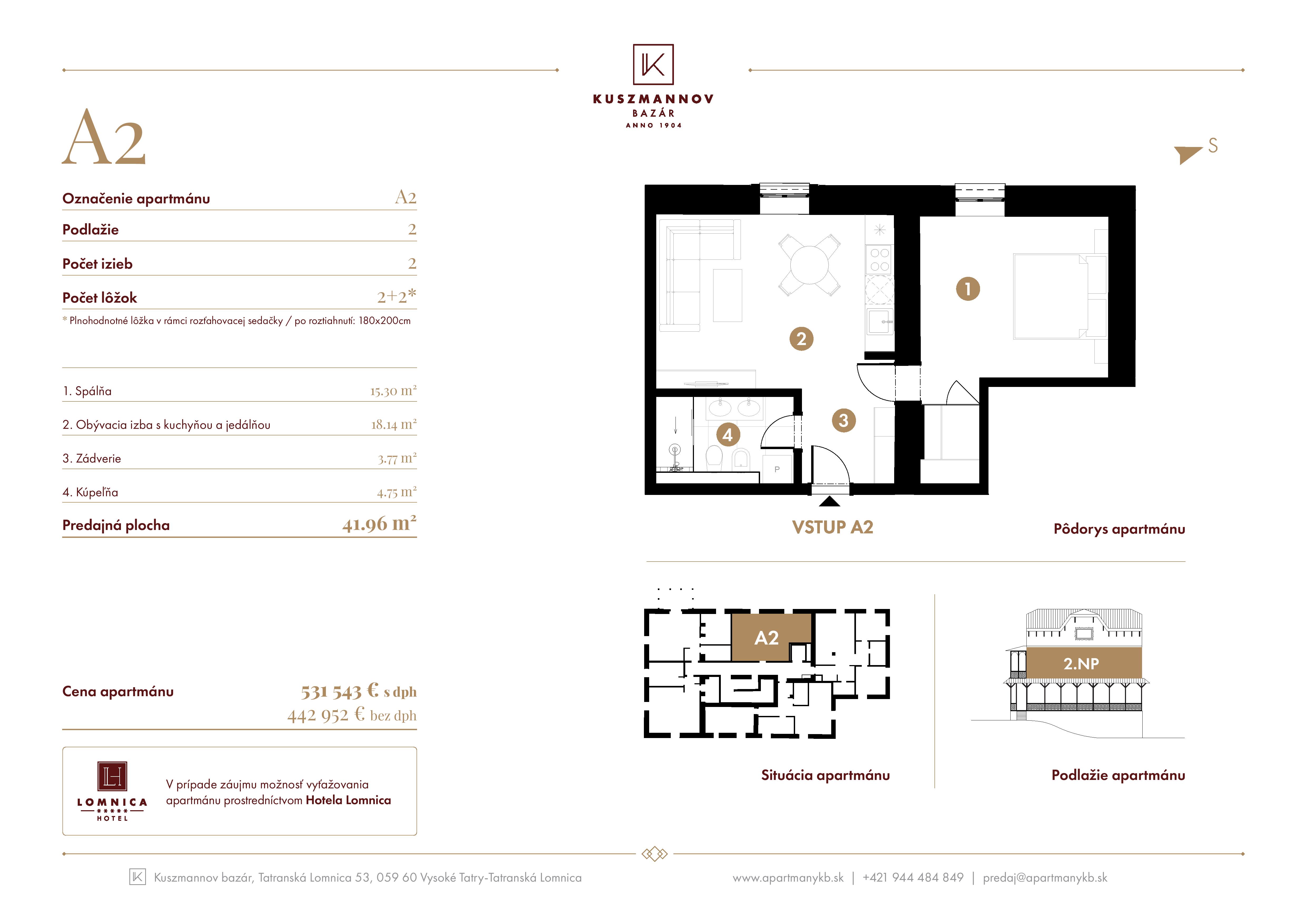 Kuszmannov Bazár - A2 - Pôdorys
