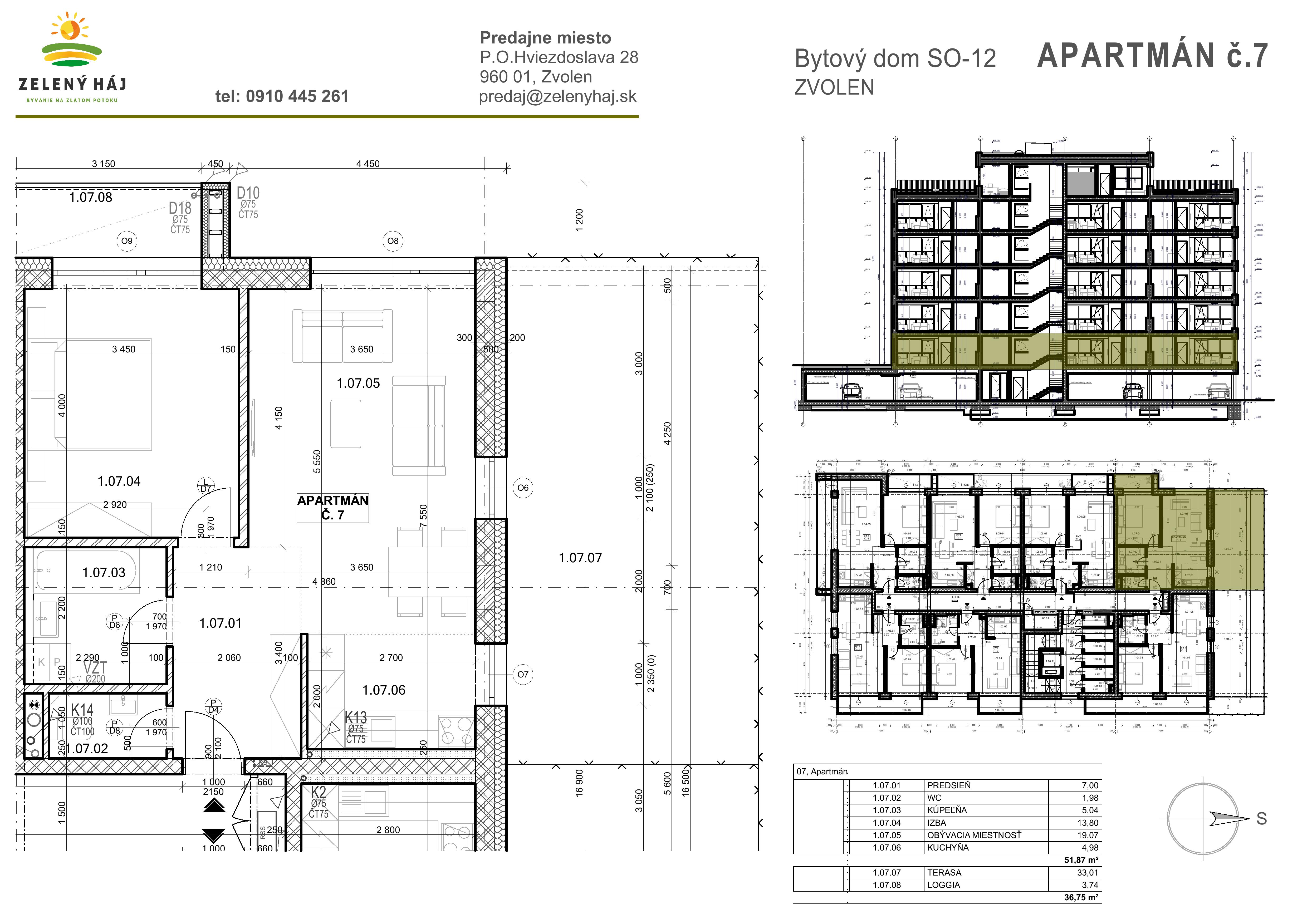 Zelený Háj - B7 - Pôdorys