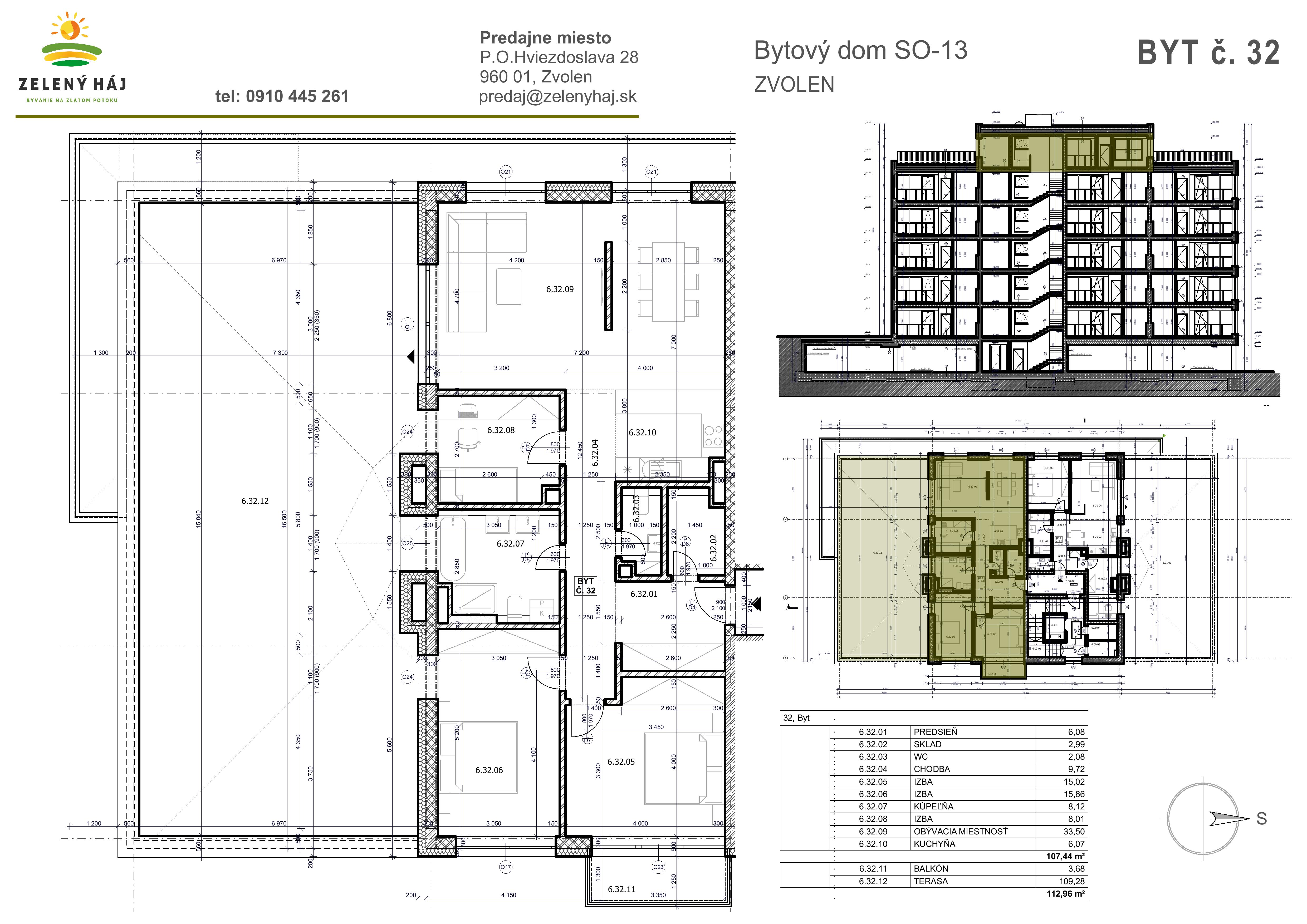 Zelený Háj - B32 - Pôdorys