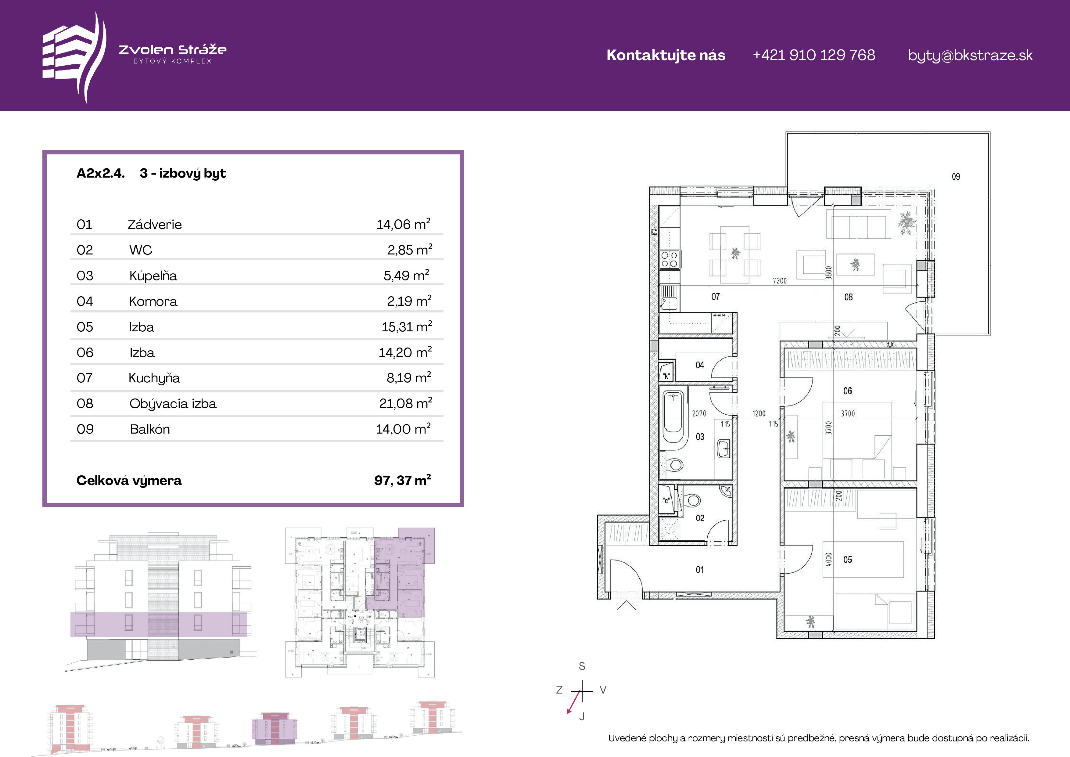 Zvolen stráže - 2 2 typ d - Pôdorys